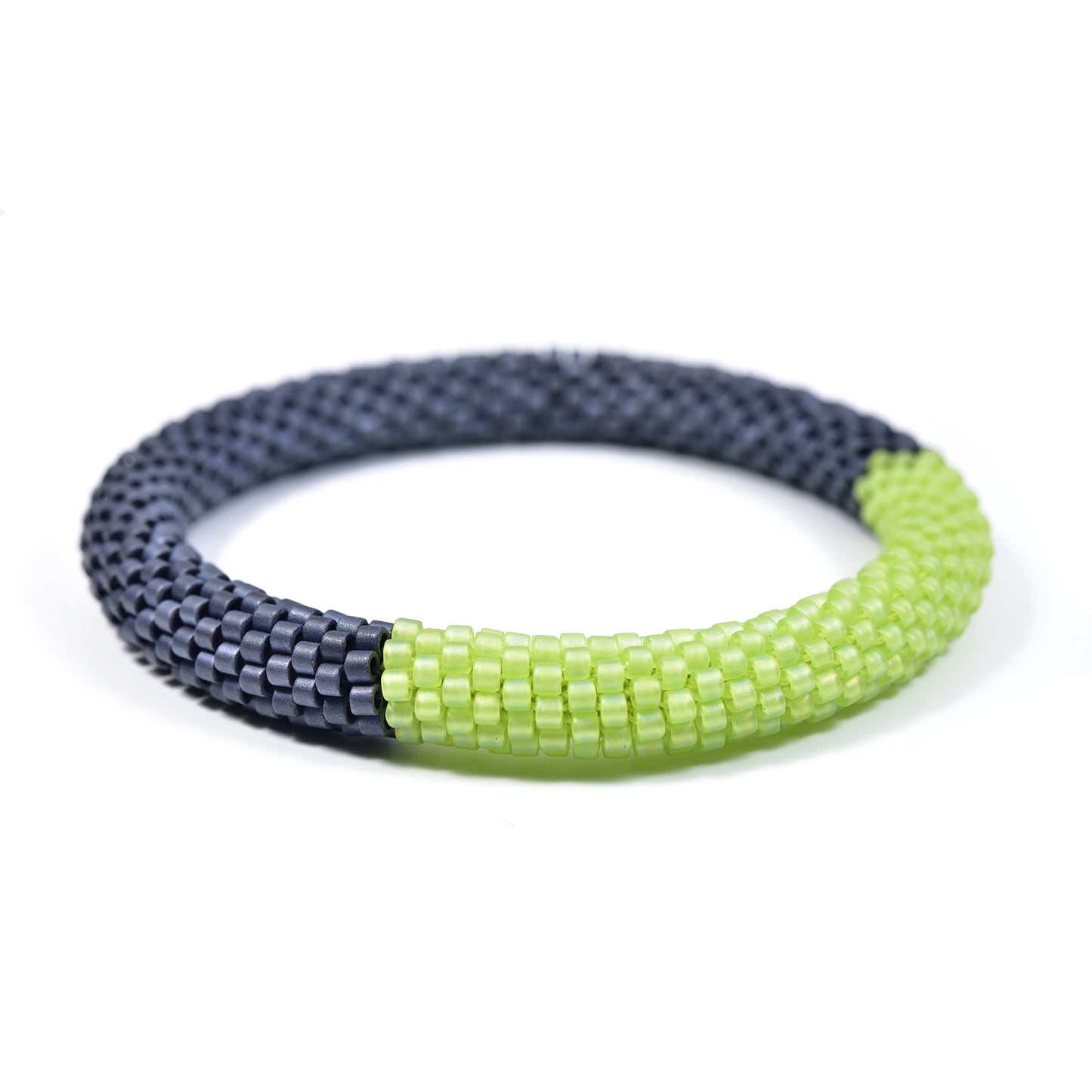 Two Tone Crocheted Bangle