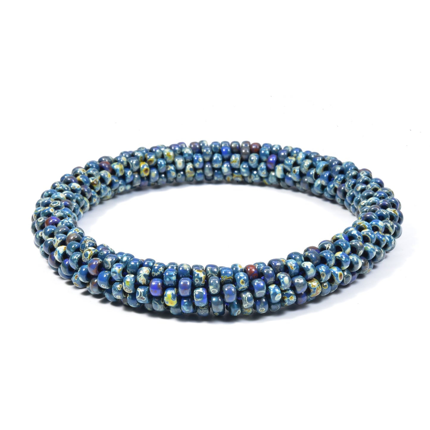 Plain Crocheted Bangle in Picasso Colors