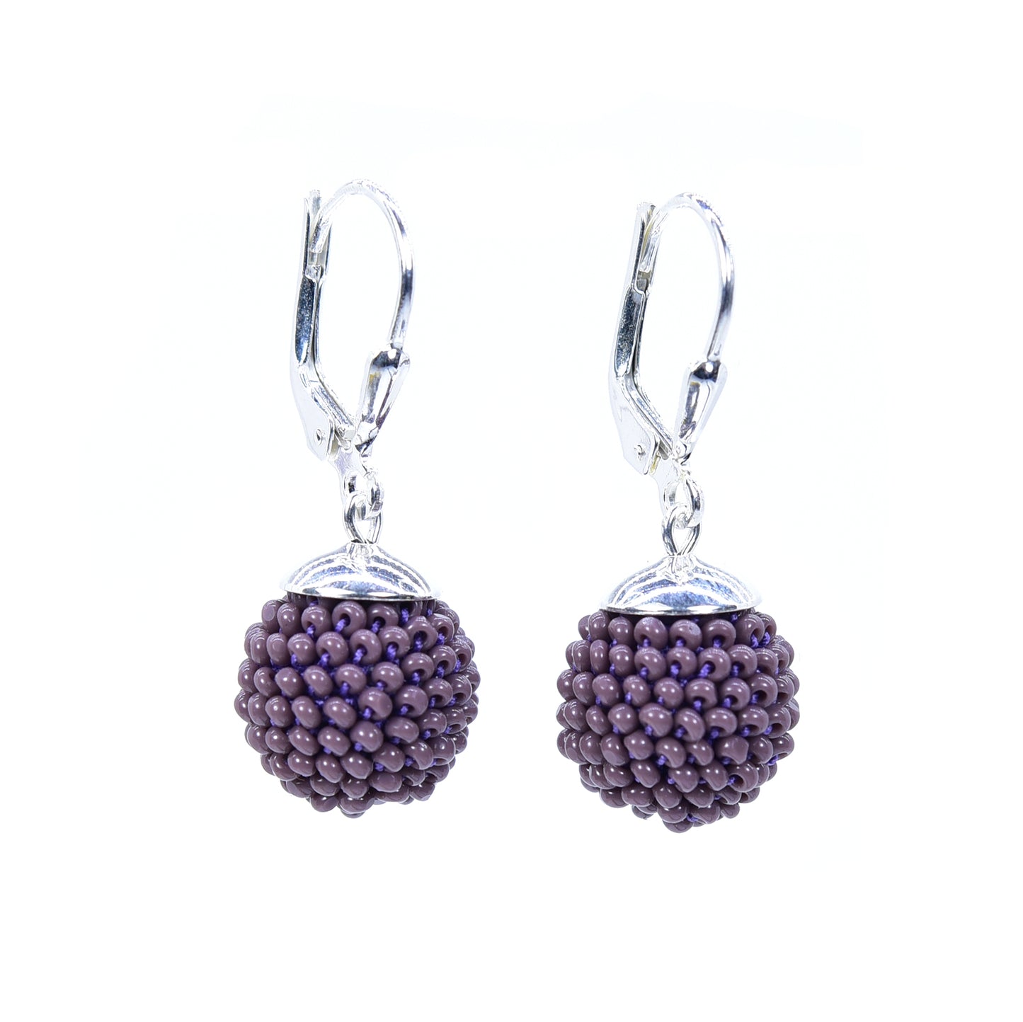 Small Crocheted Ball Earrings