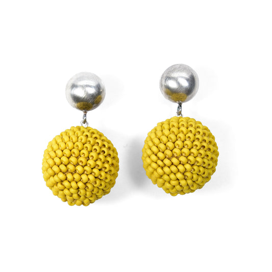 Large Dot and Ball Earrings