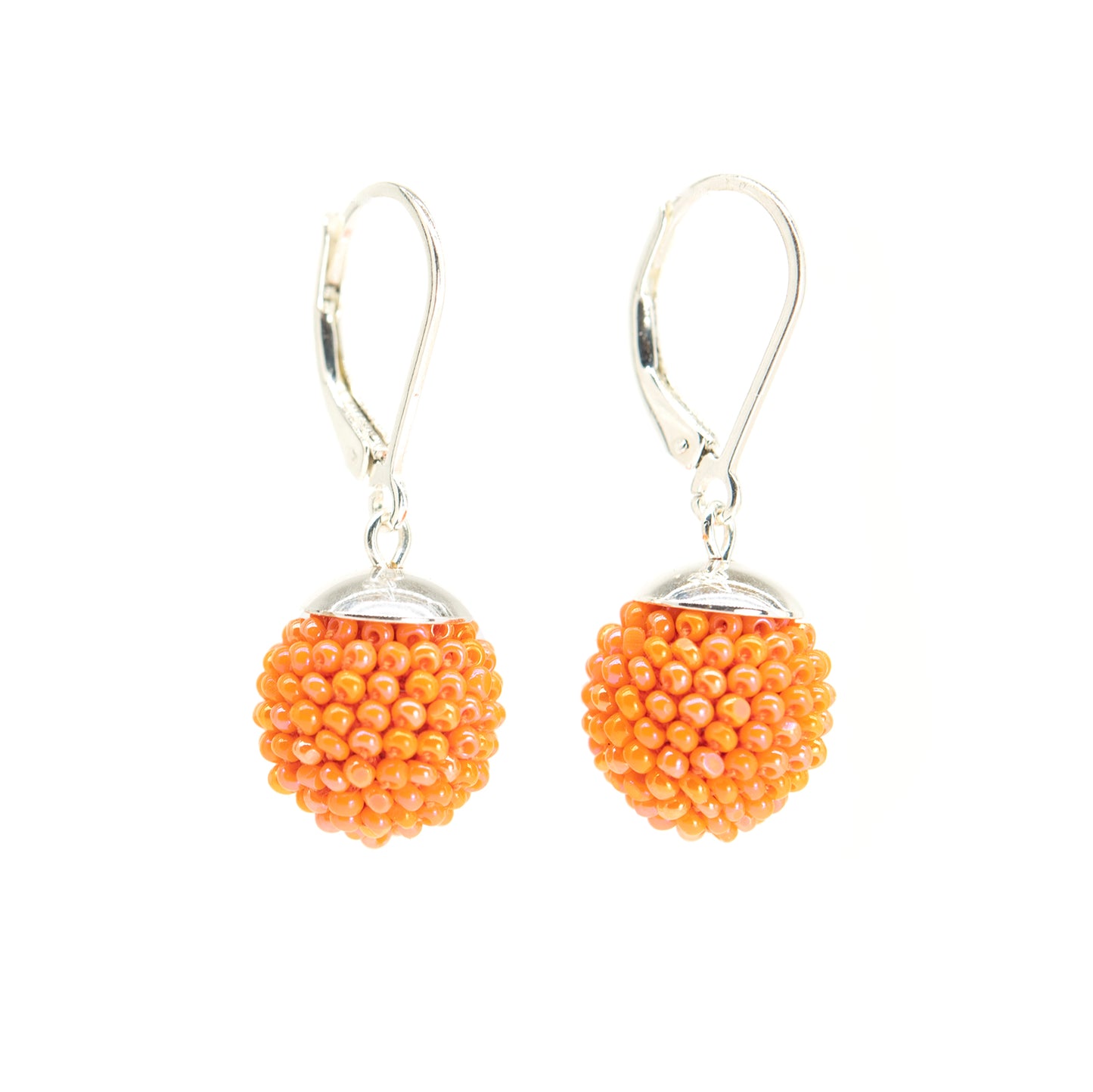 Small Crocheted Ball Earrings