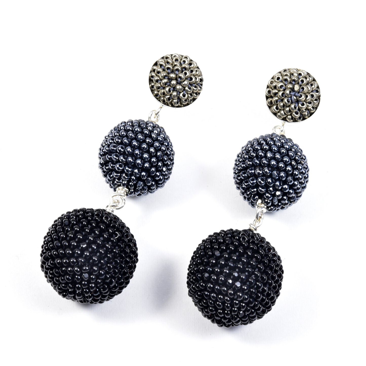Triple Ball Earrings