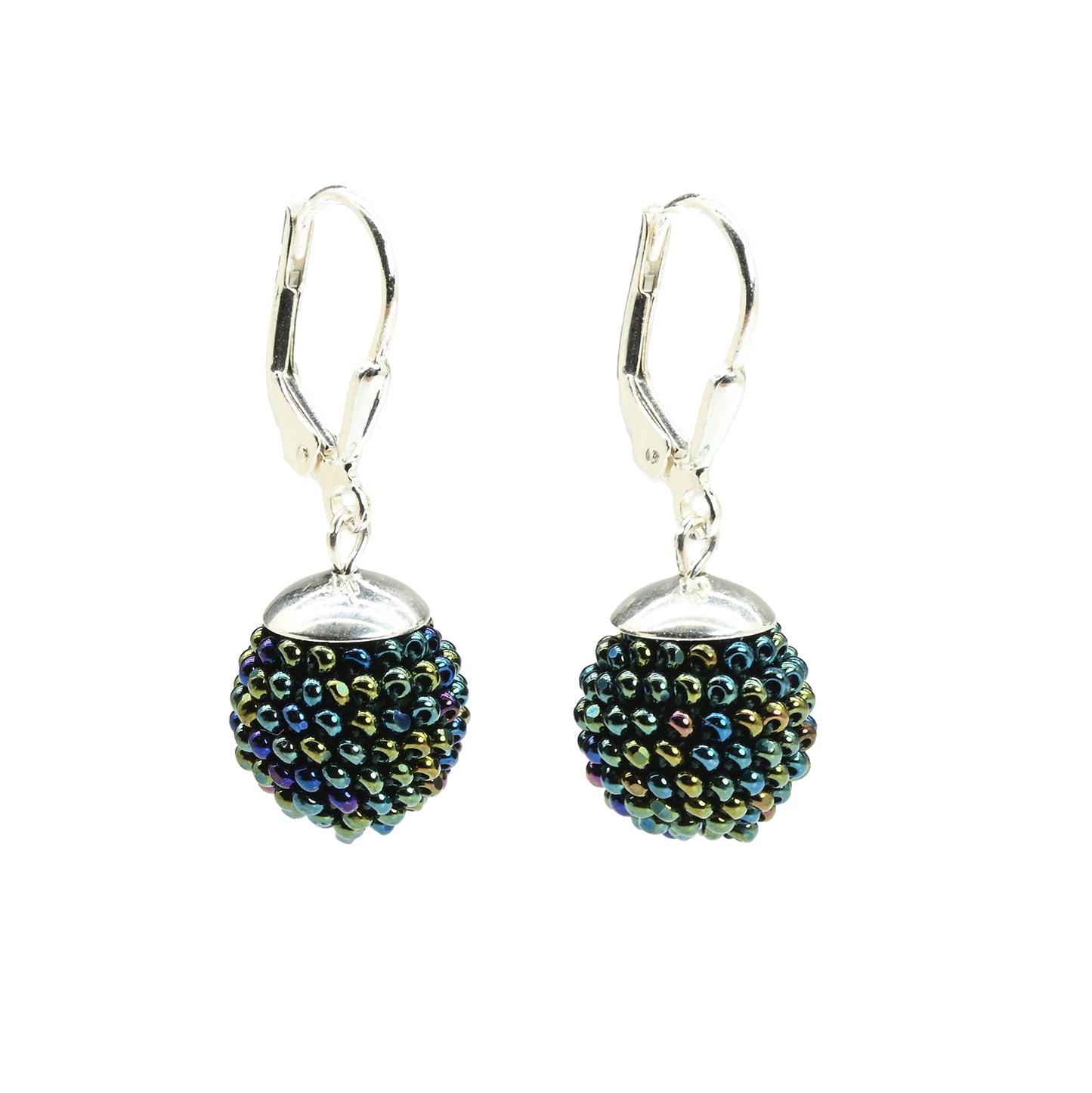 Small Crocheted Ball Earrings