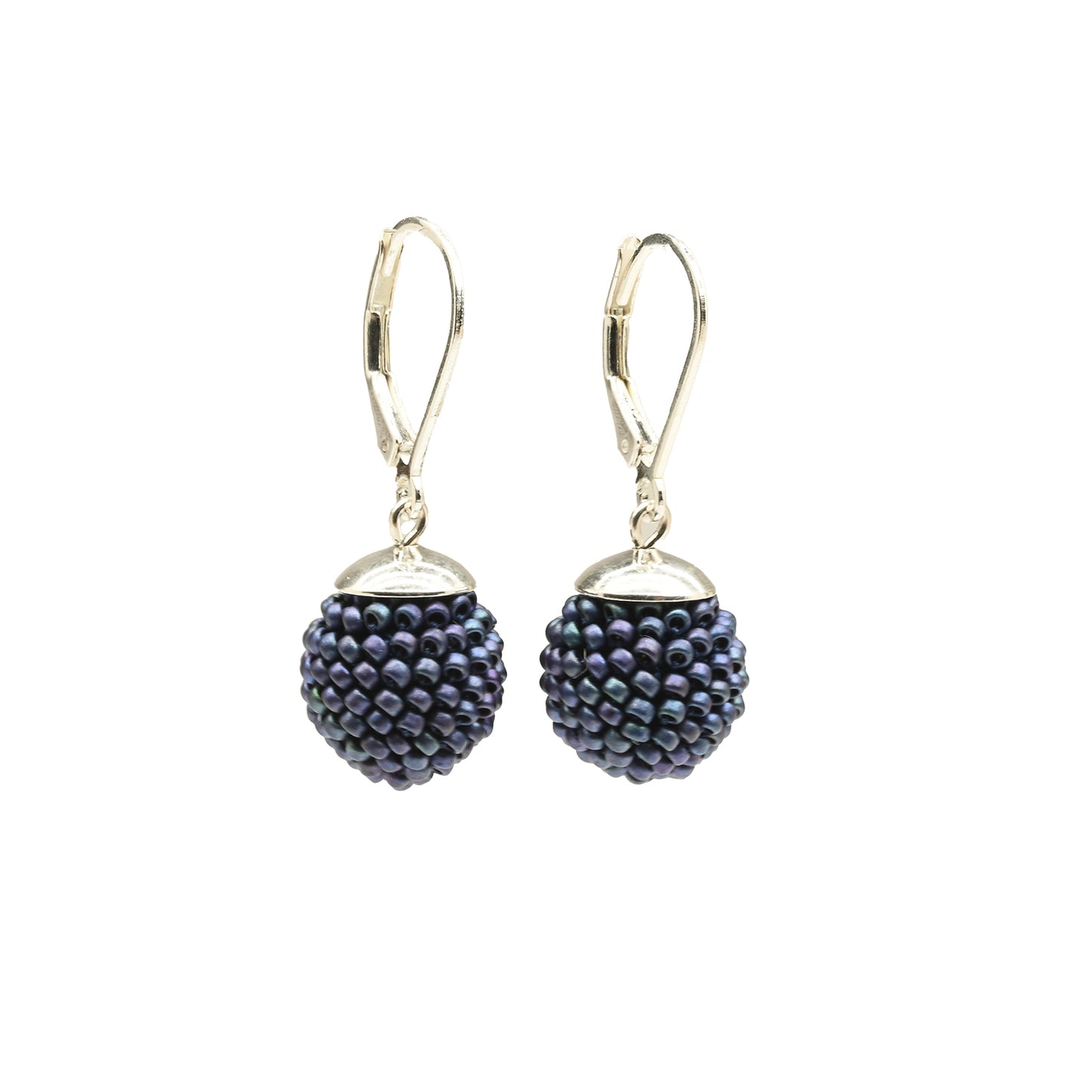 Small Crocheted Ball Earrings