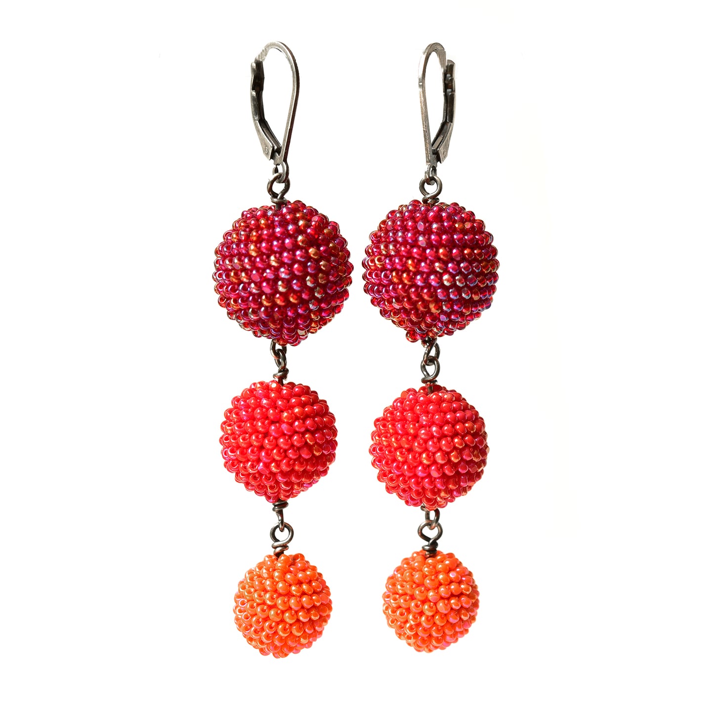 Triple Ball Earrings
