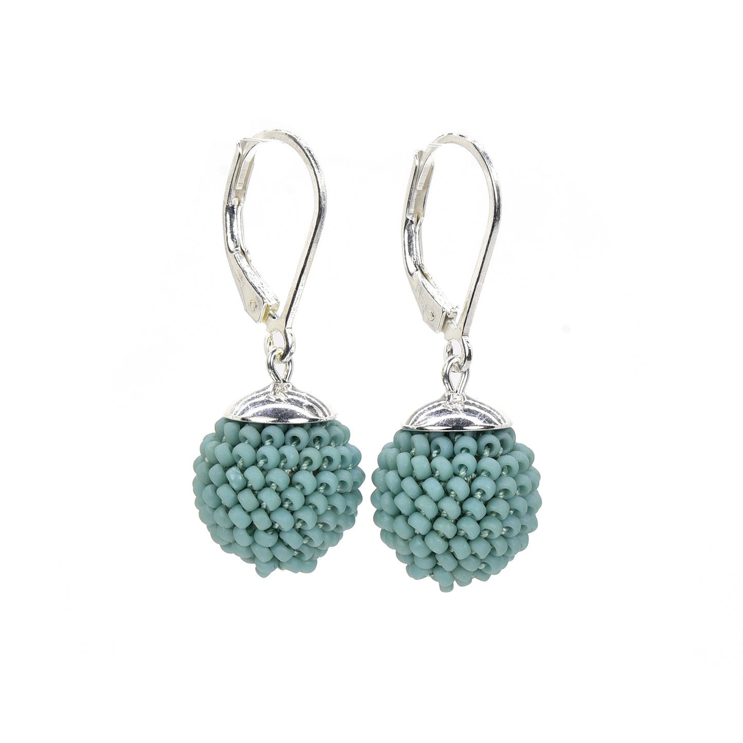Small Crocheted Ball Earrings