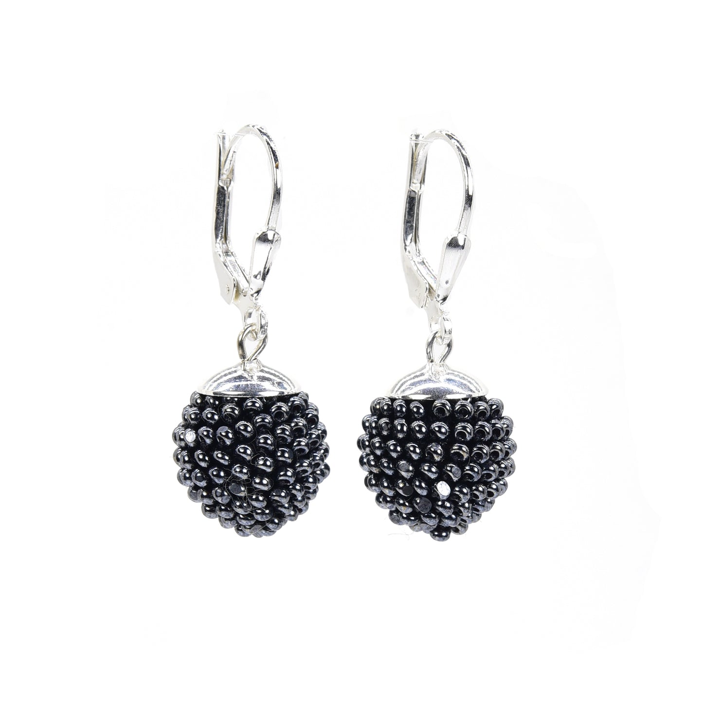Small Crocheted Ball Earrings