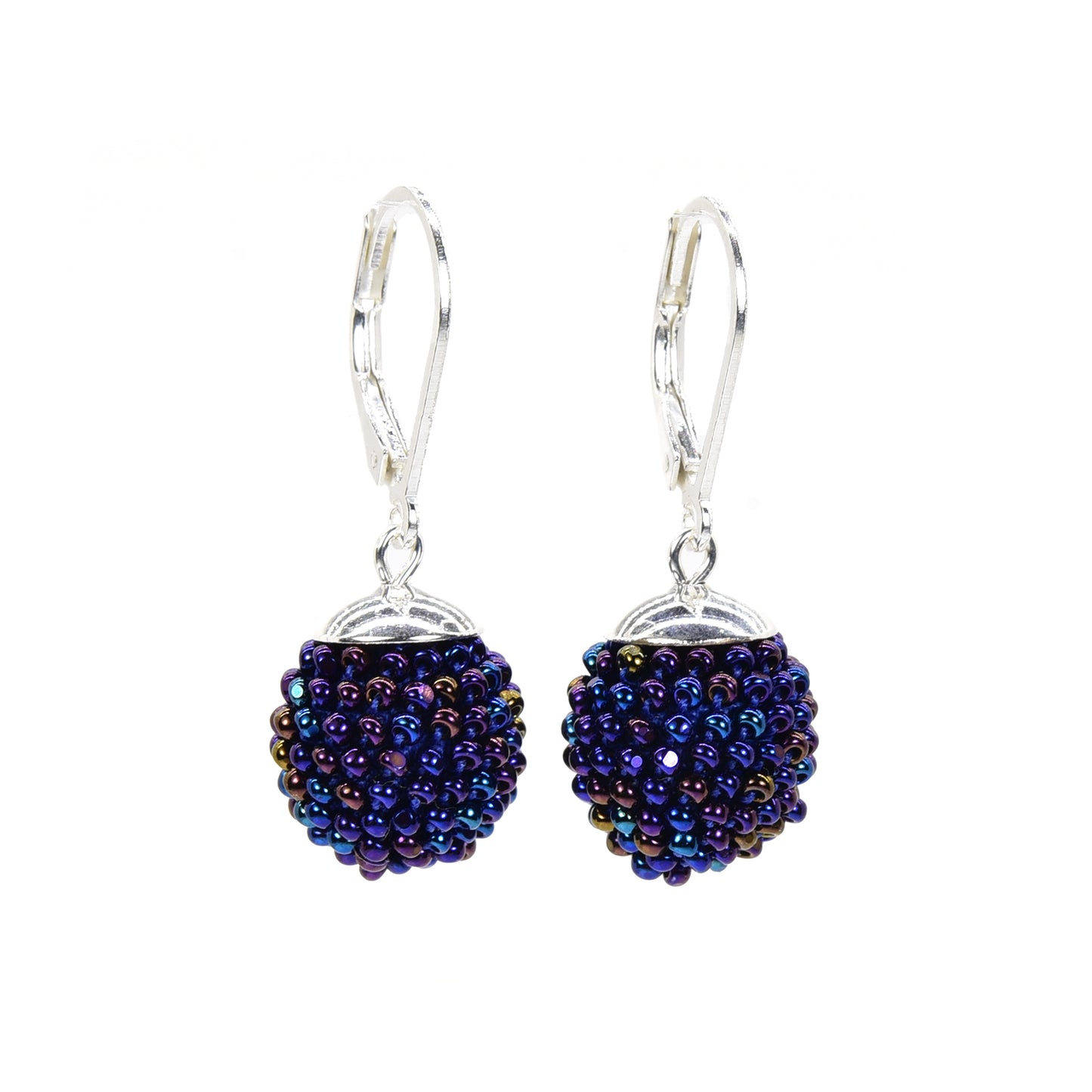 Small Crocheted Ball Earrings