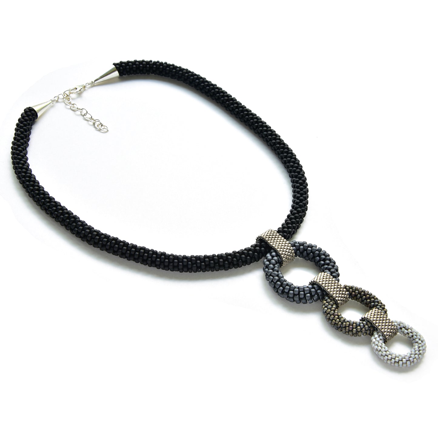 Crocheted Circles Necklace