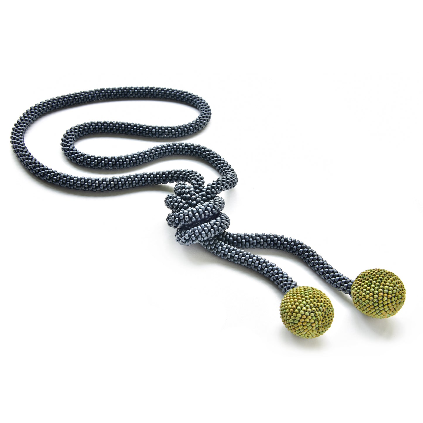 Crocheted Lariat with Balls