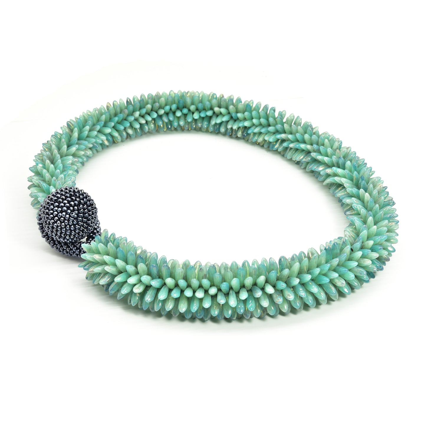 Crocheted Daggers Necklace