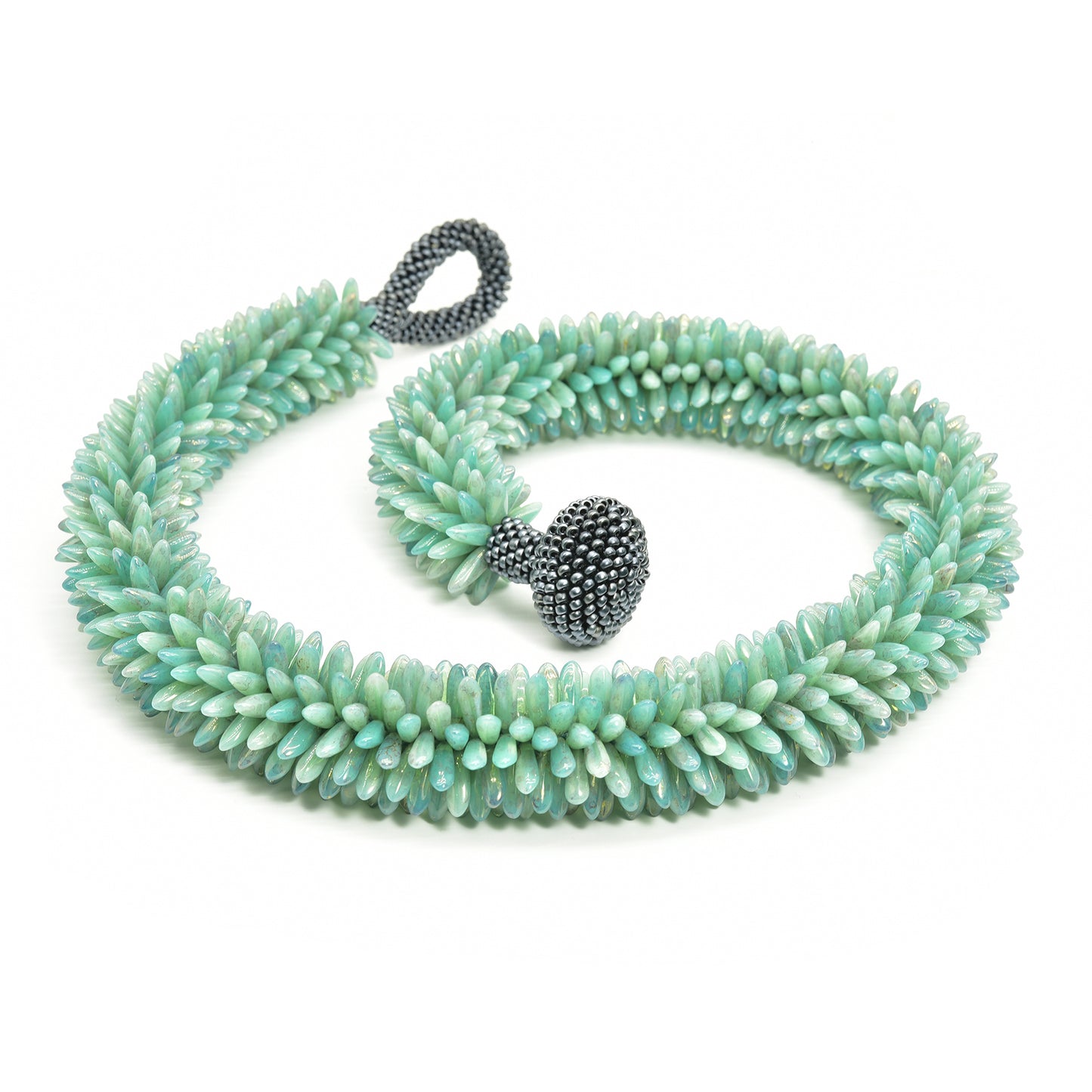 Crocheted Daggers Necklace