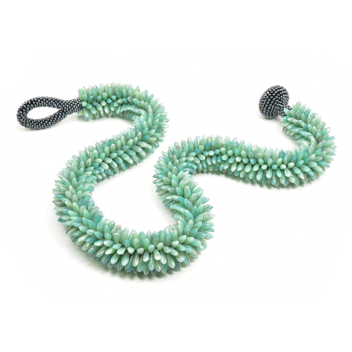 Crocheted Daggers Necklace