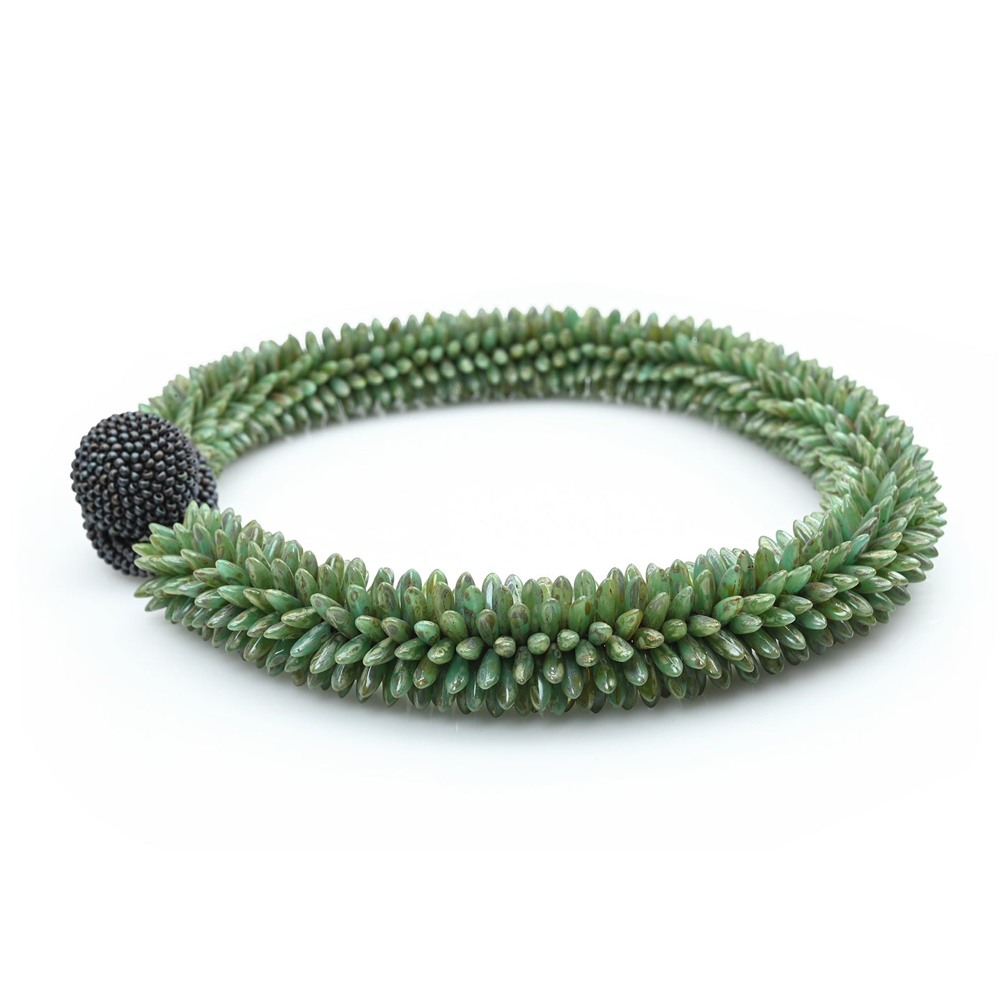 Crocheted Daggers Necklace