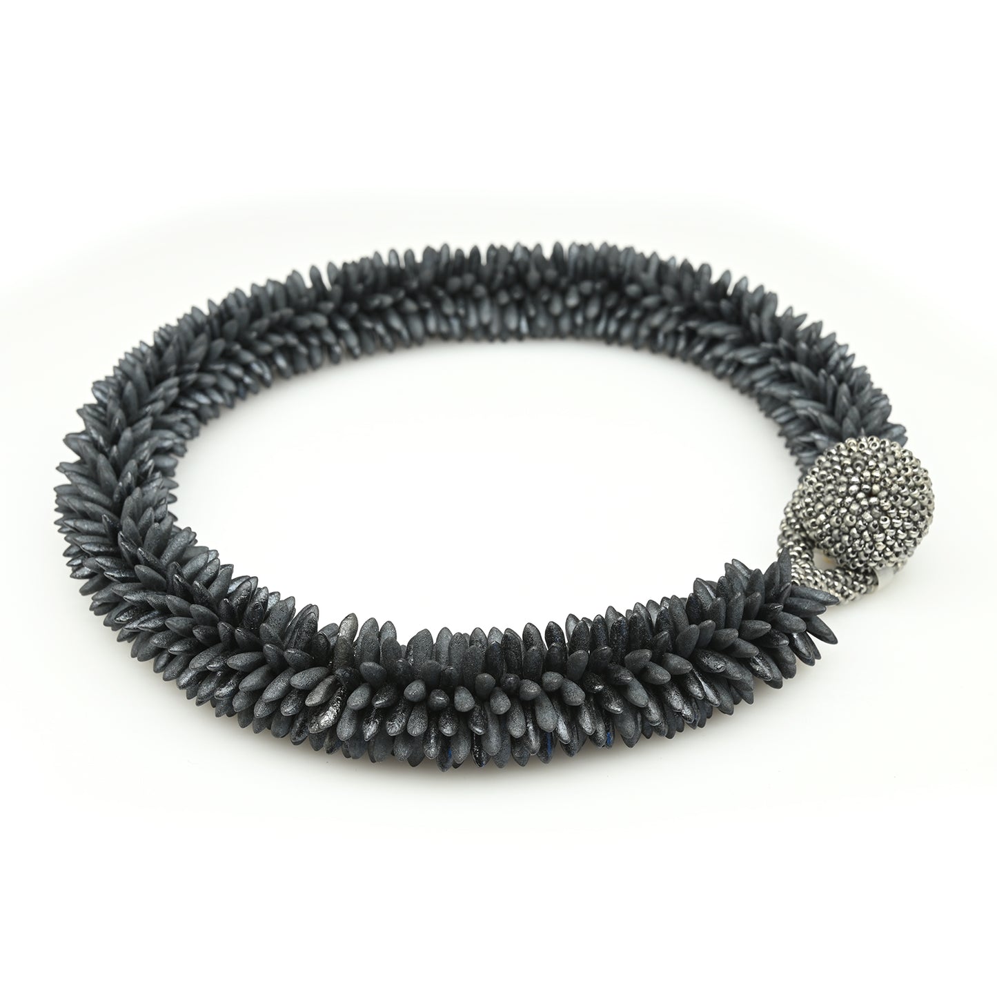 Crocheted Daggers Necklace