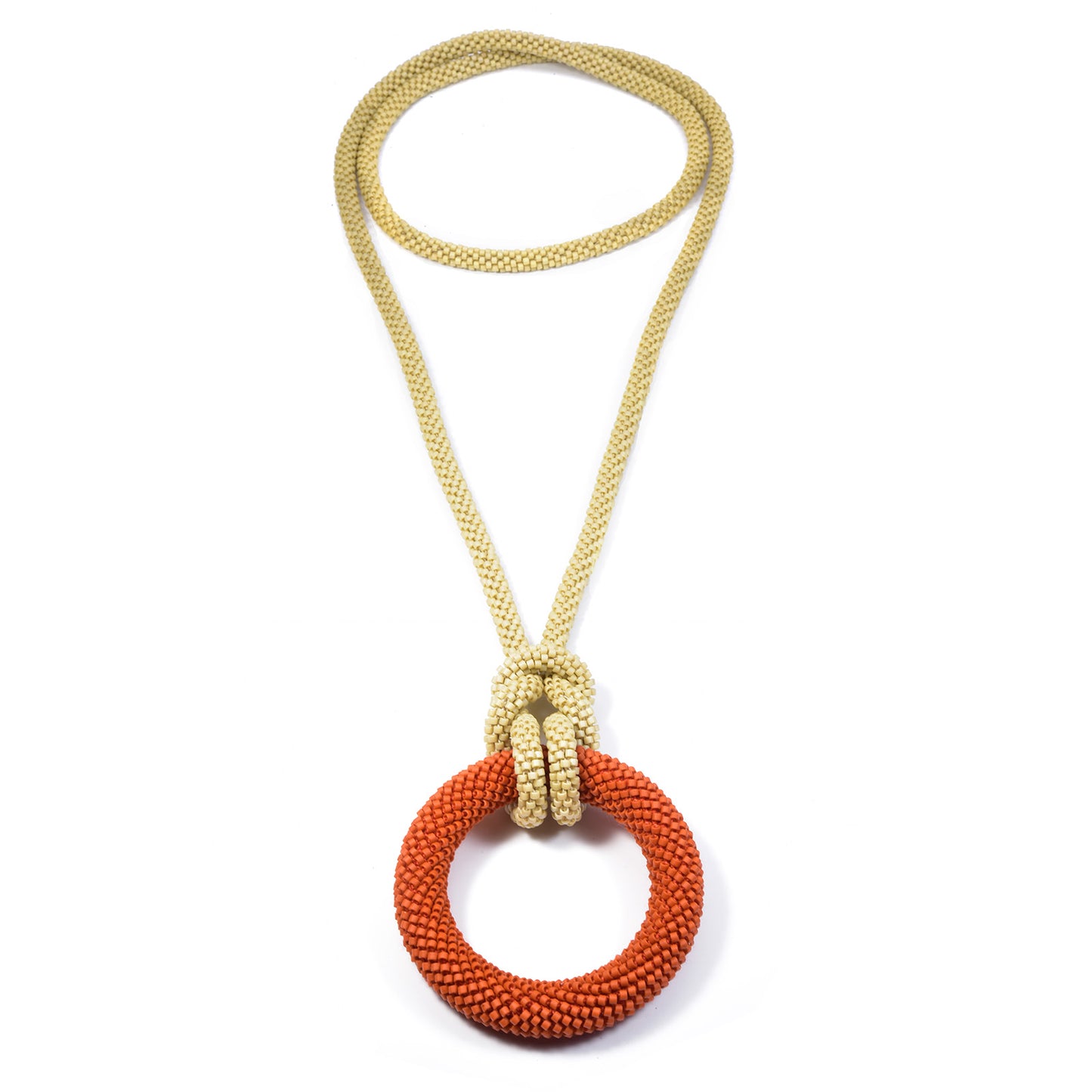 Crocheted Donut Necklace