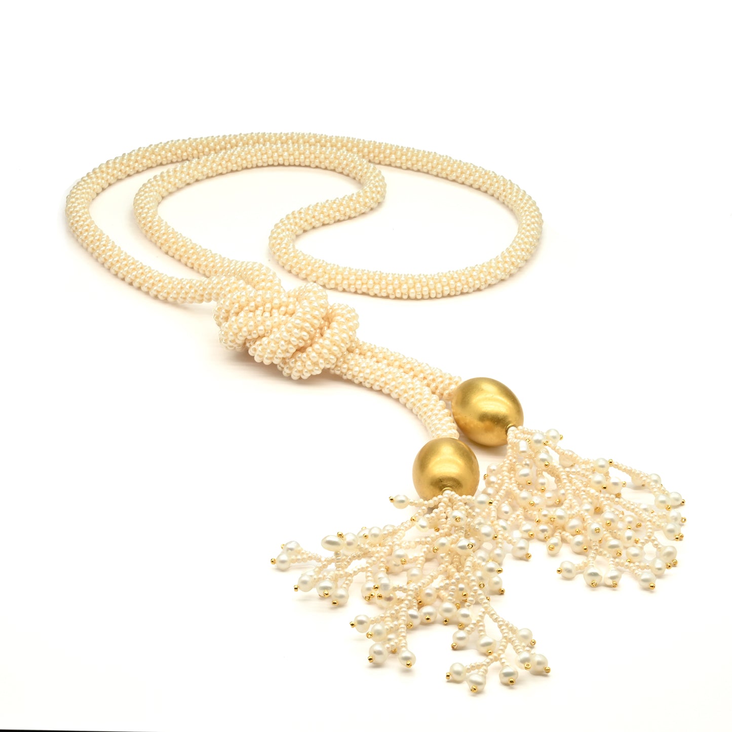 Crocheted Lariat with Fringe