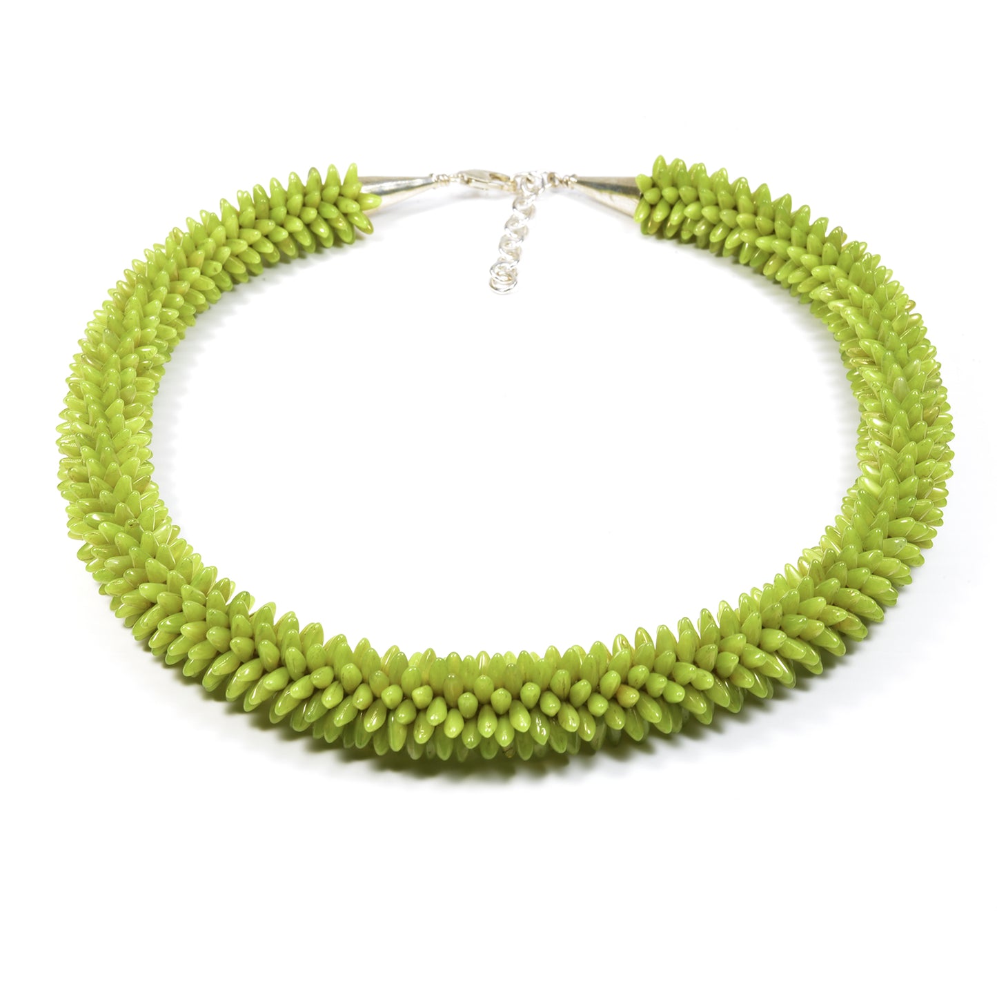 Crocheted Small Daggers Necklace