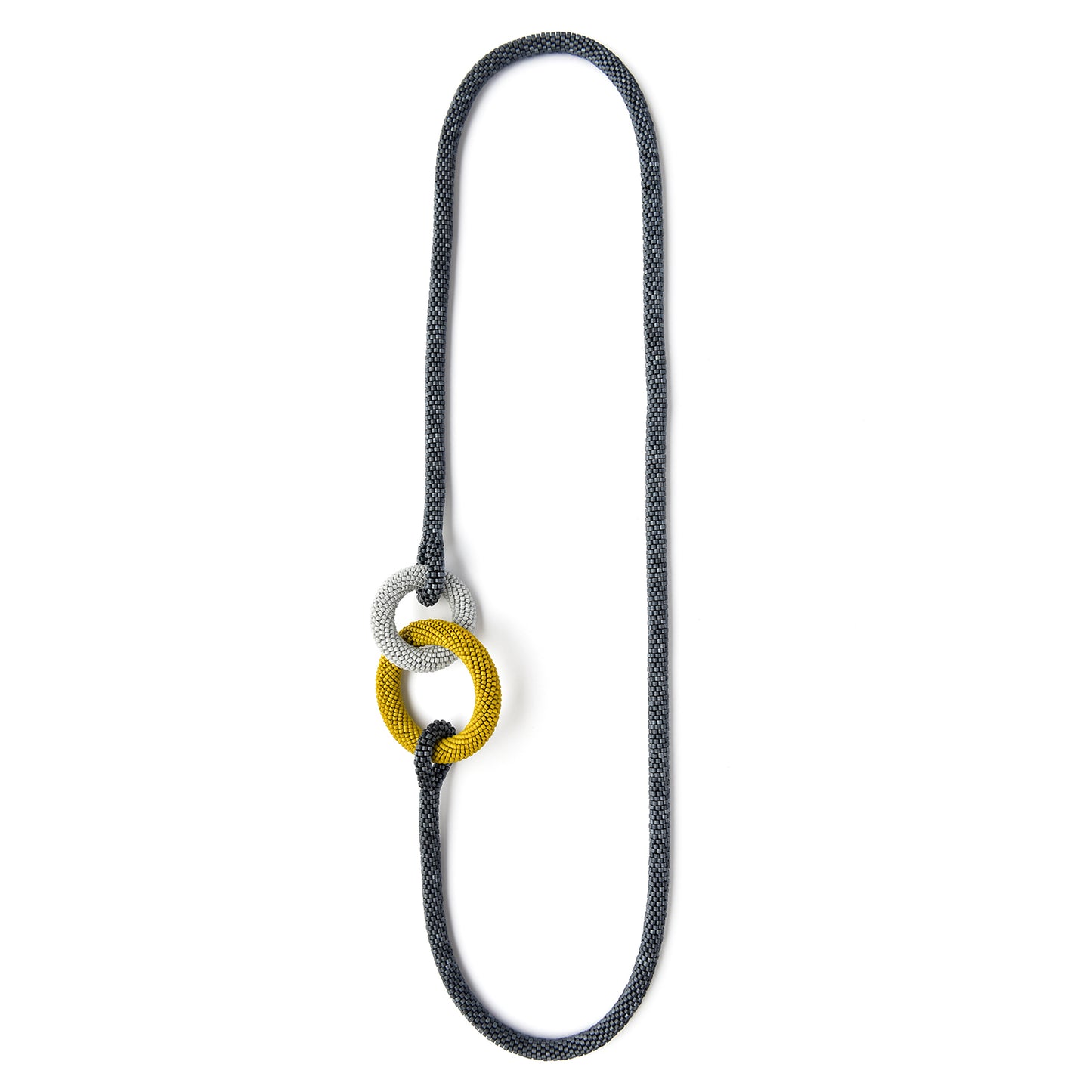 Two Round Links Necklace