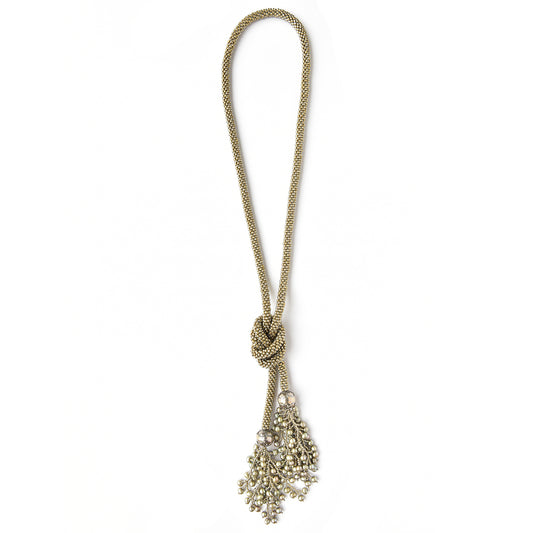 Crocheted Lariat with Fringe