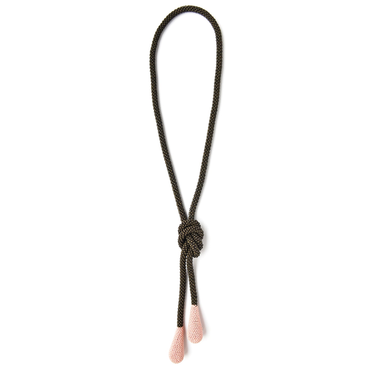 Crocheted Lariat with Teardrops