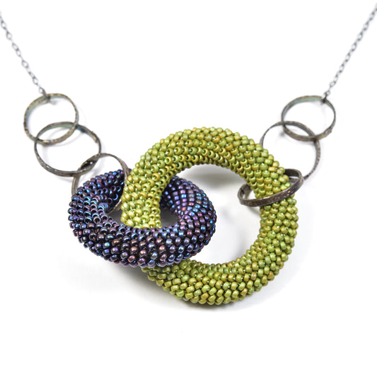 Two-Tone Circle Pendant