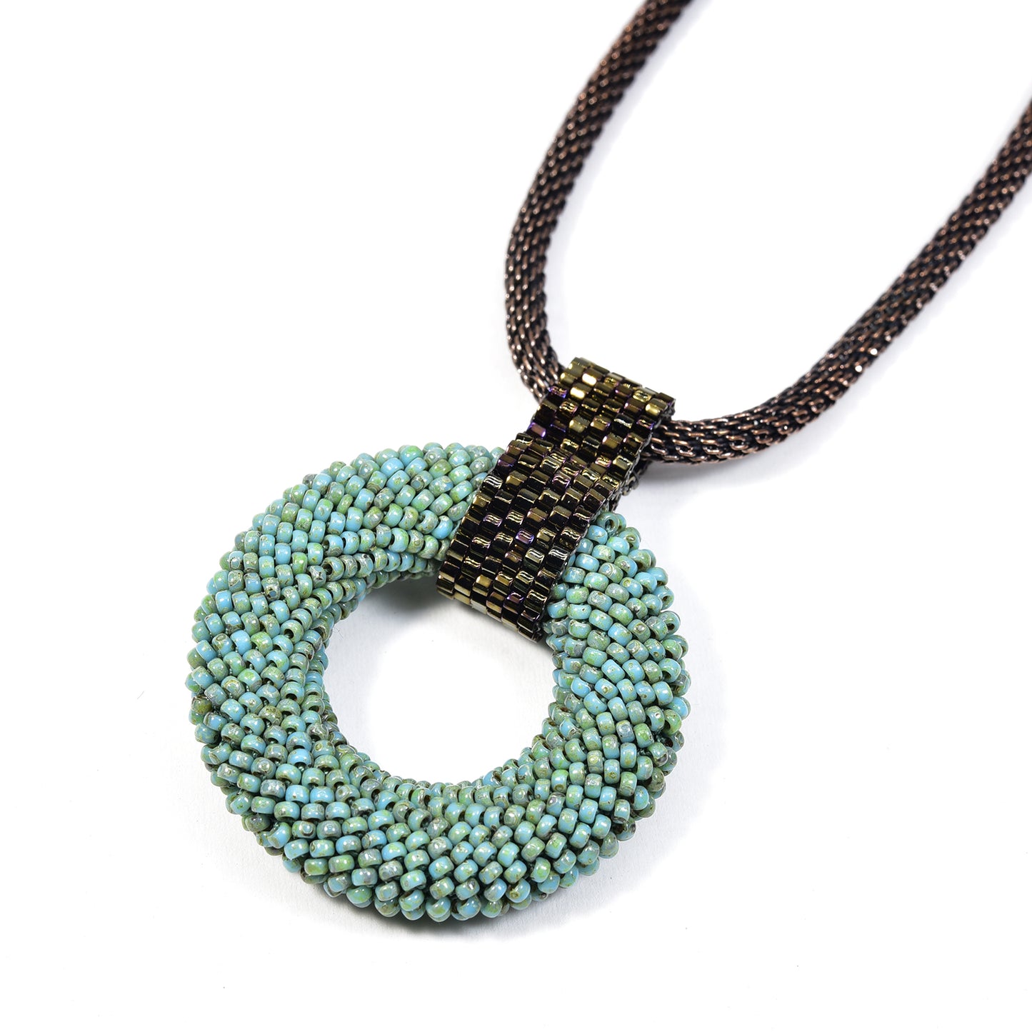 Crocheted Donut Pendant