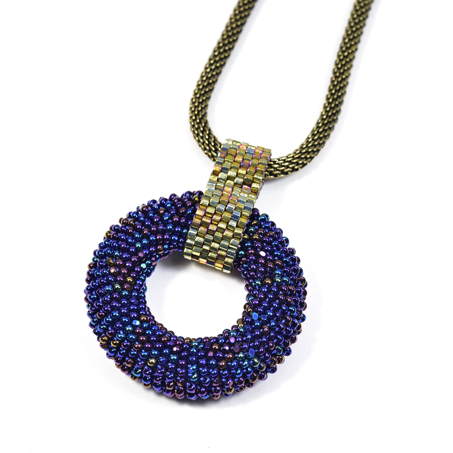 Crocheted Donut Pendant