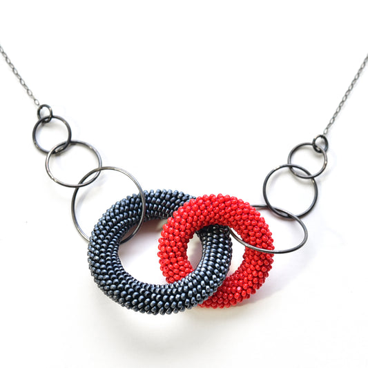Two-Tone Circle Pendant