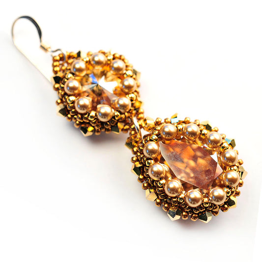 Tutorial - Double Crystal Earrings