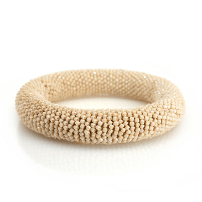 Fat Bangle with Tri-cut Beads