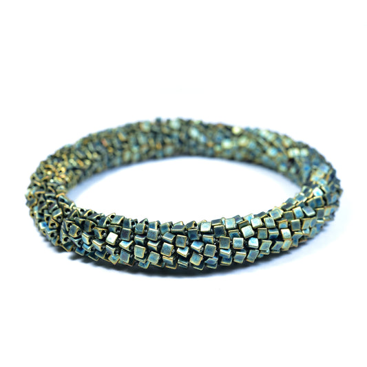 Crocheted Triangles Bracelet