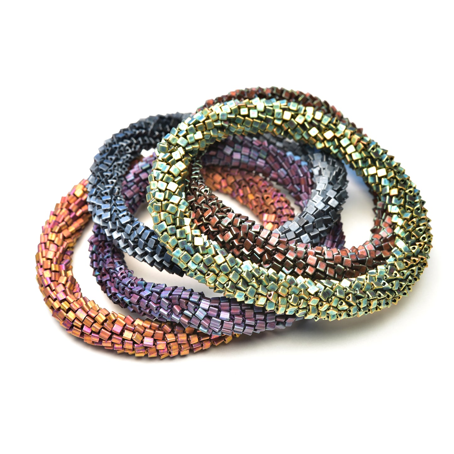 Crocheted Triangles Bracelet