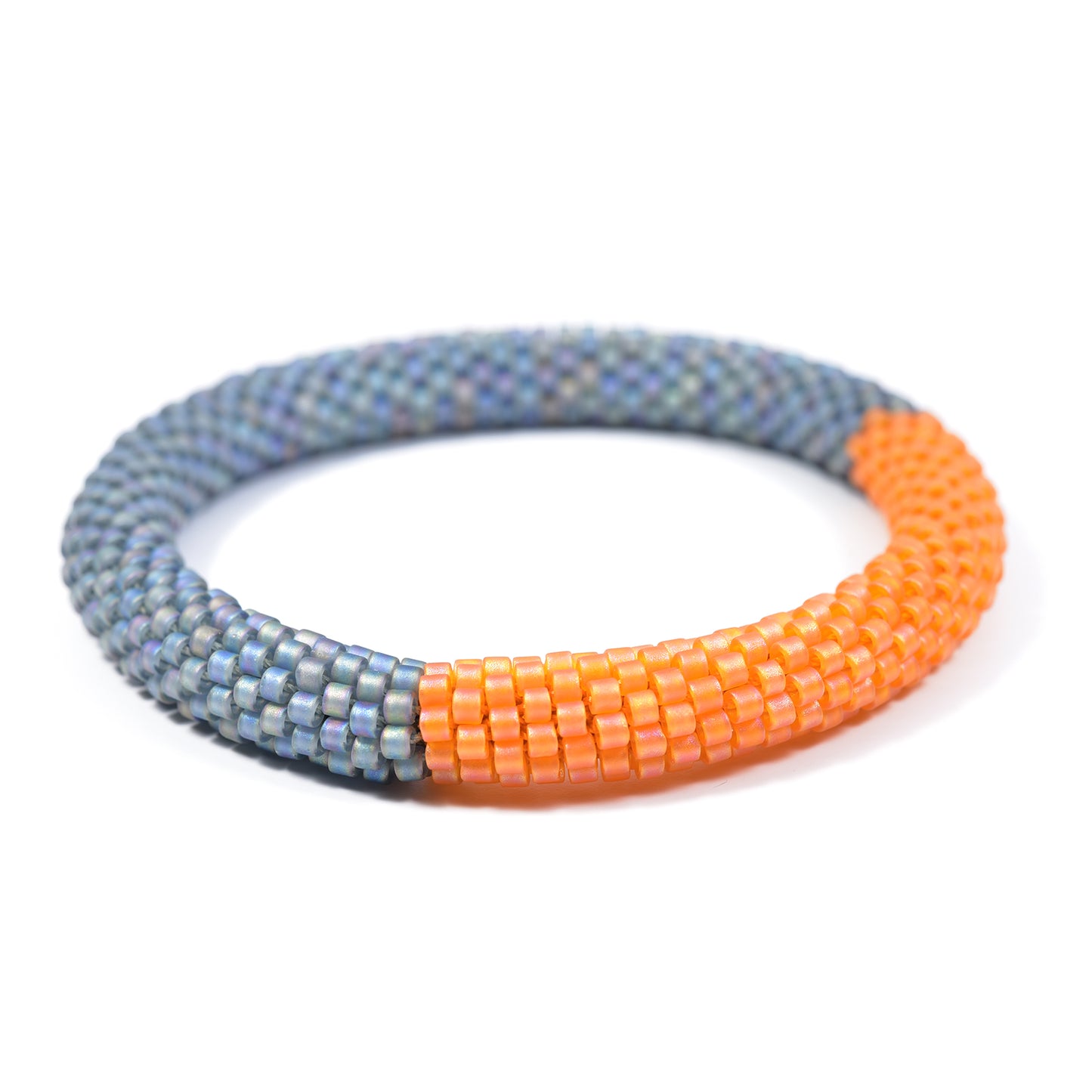 Two Tone Crocheted Bangle