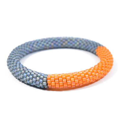 Two Tone Crocheted Bangle