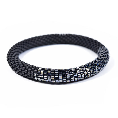 Two Tone Crocheted Bangle