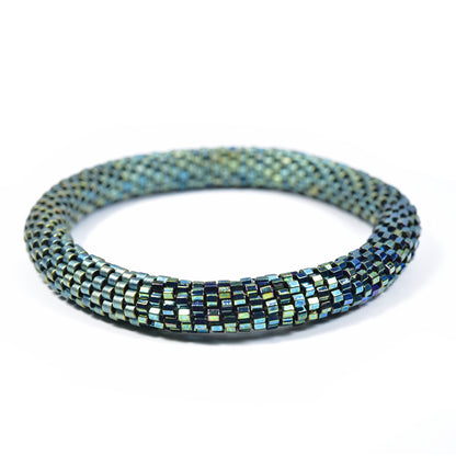 Two Tone Crocheted Bangle