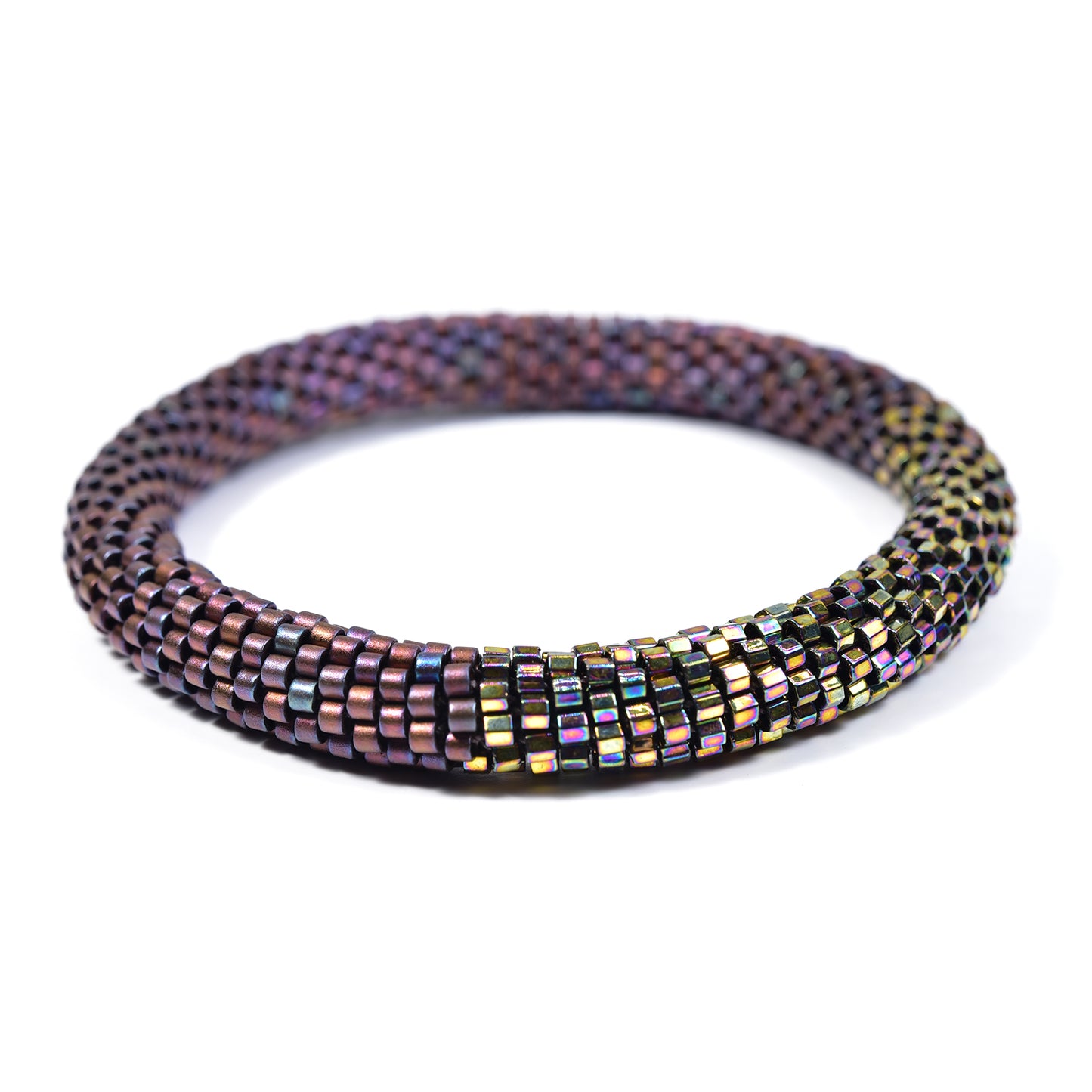 Two Tone Crocheted Bangle