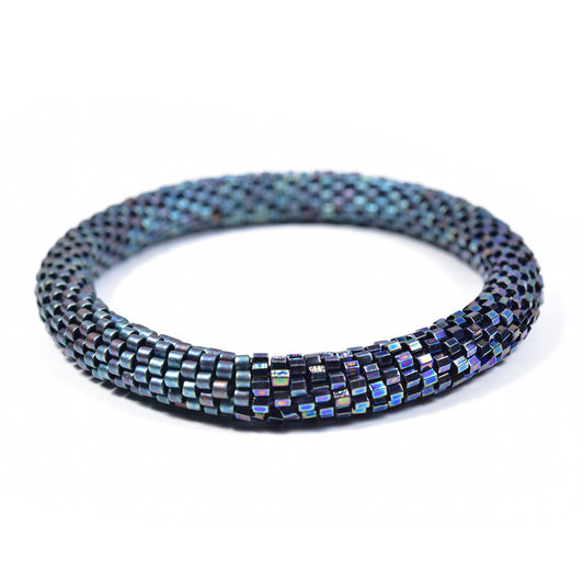 Two Tone Crocheted Bangle