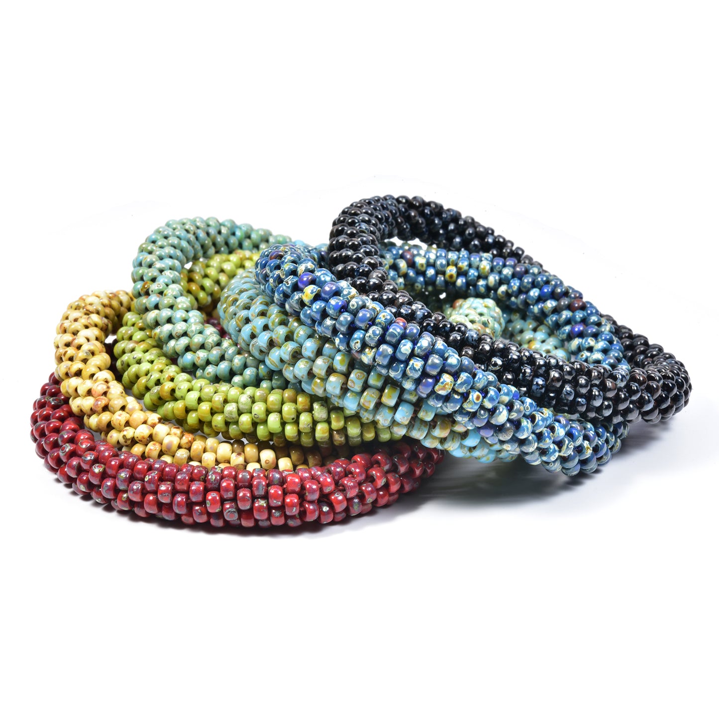 Plain Crocheted Bangle in Picasso Colors