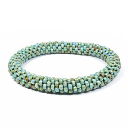 Plain Crocheted Bangle in Picasso Colors