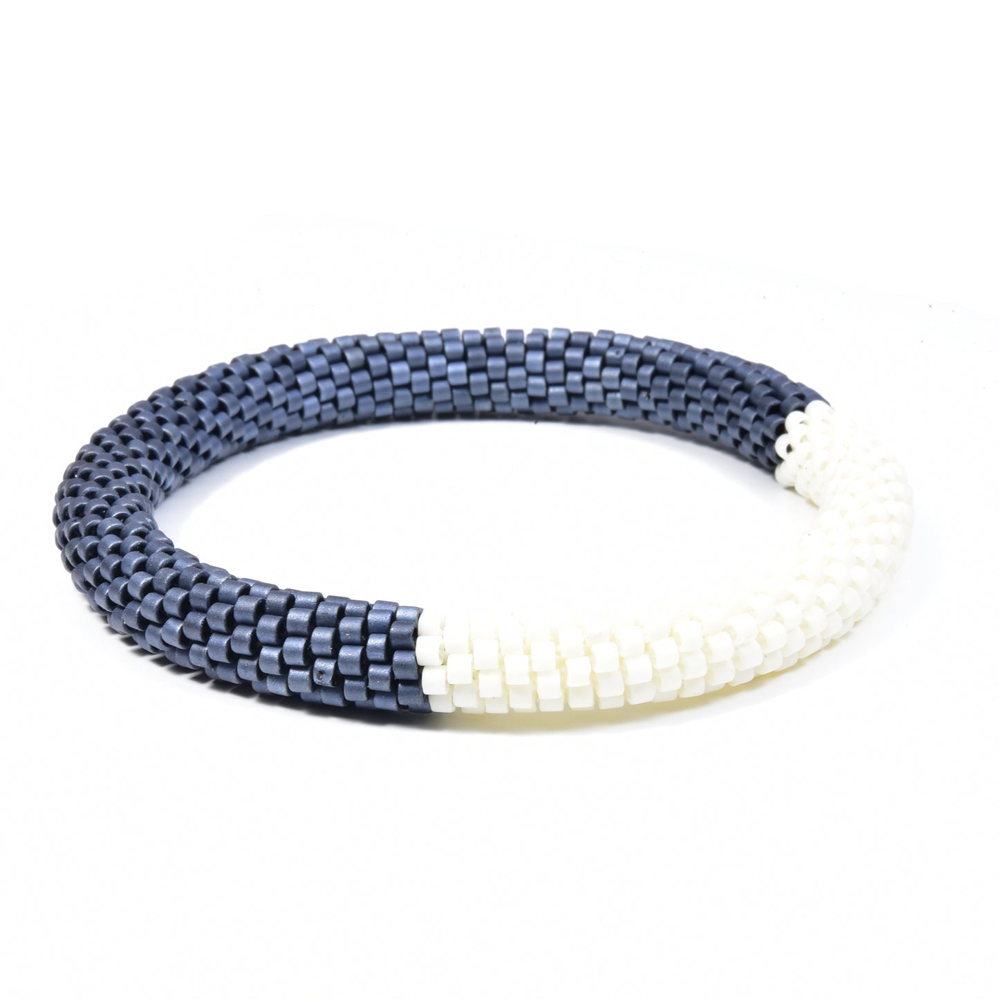 Two Tone Crocheted Bangle