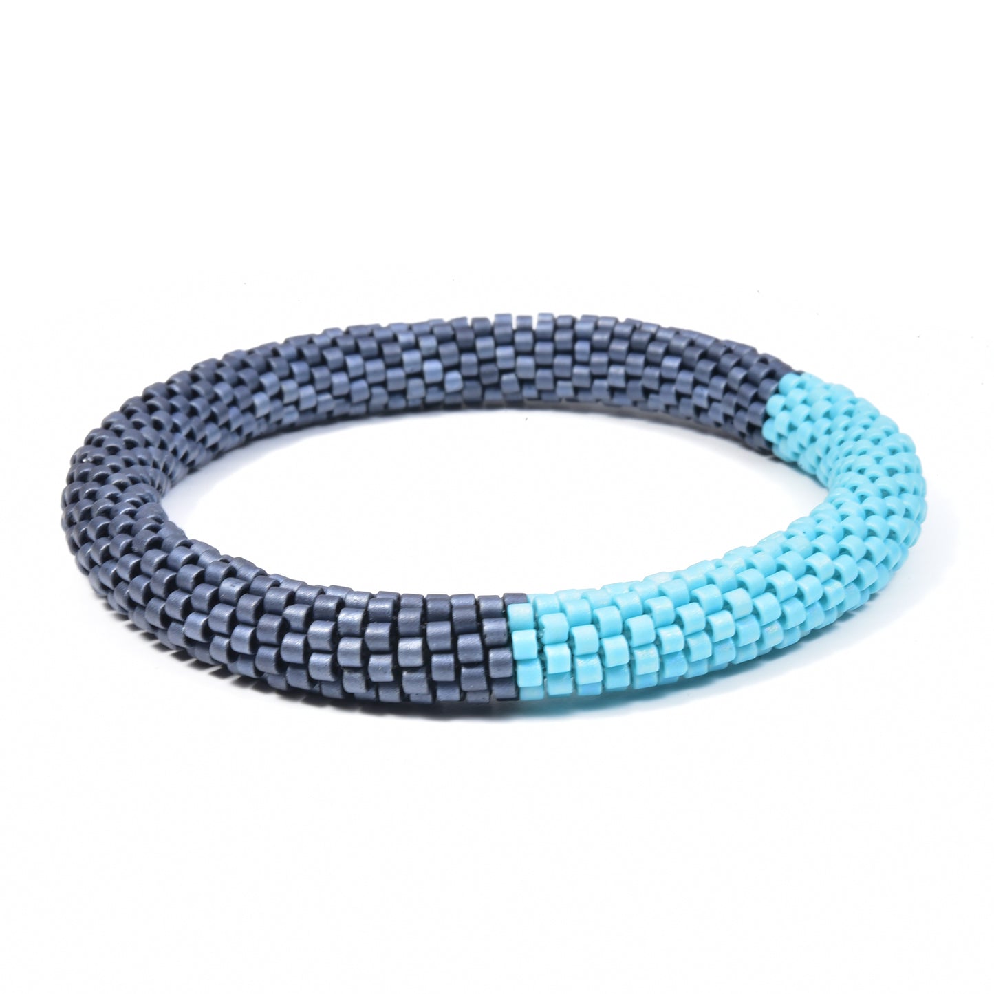 Two Tone Crocheted Bangle