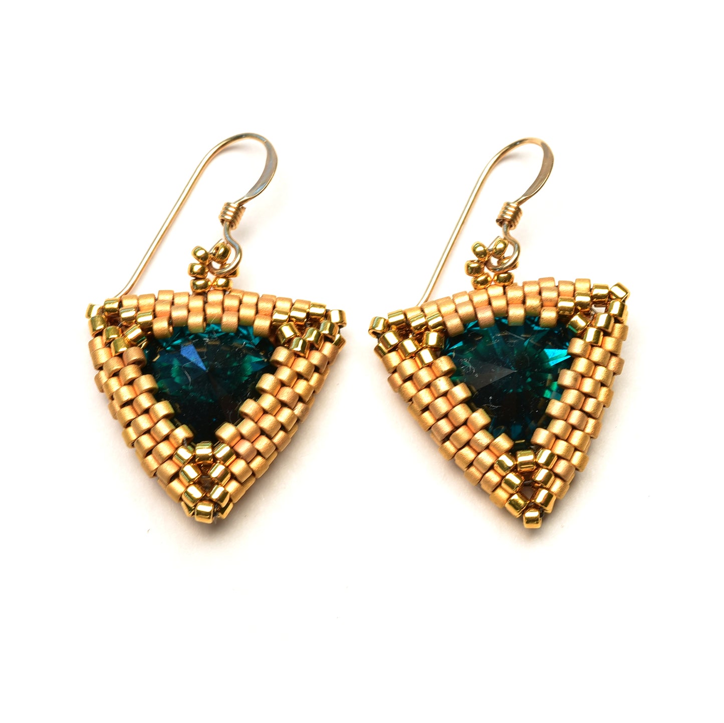 Triangle Crystal Earrings