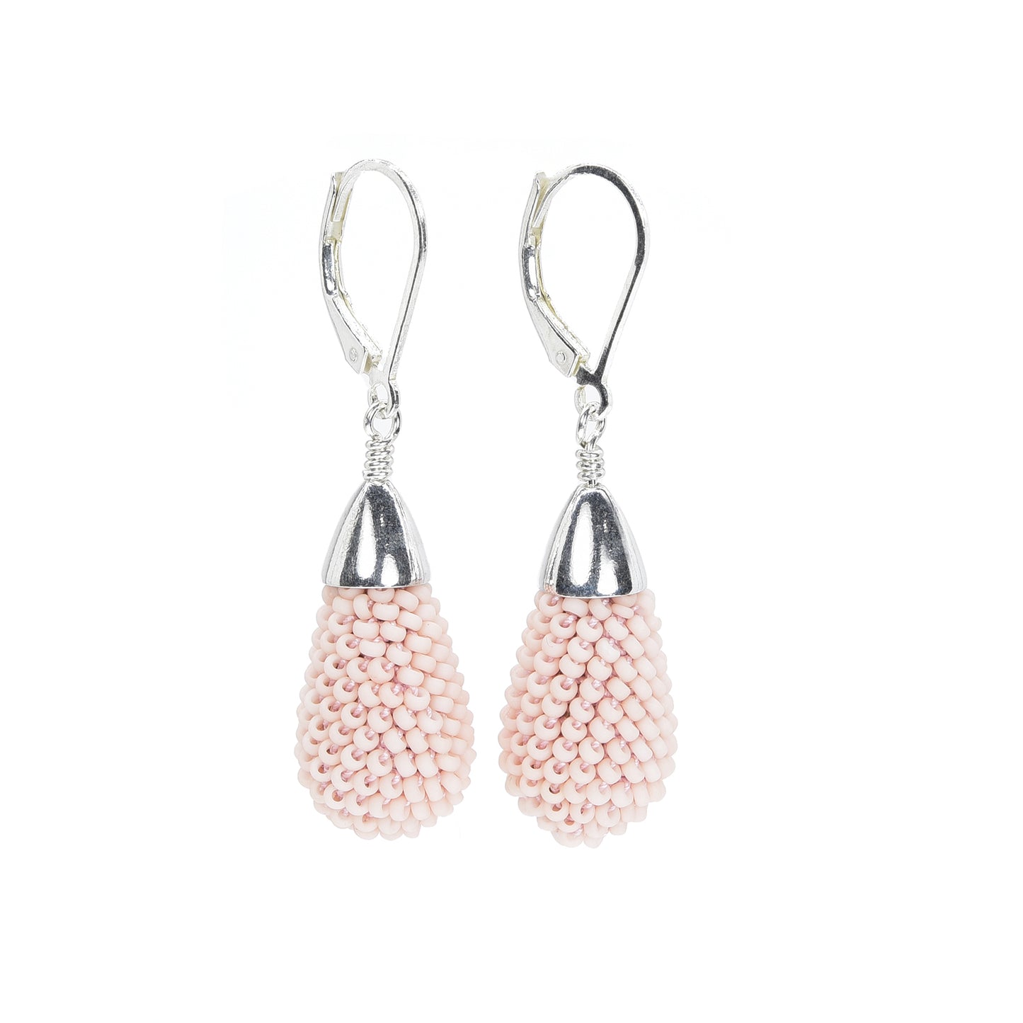 Crocheted Teardrop Earrings