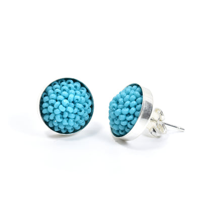 Crocheted Post Earrings