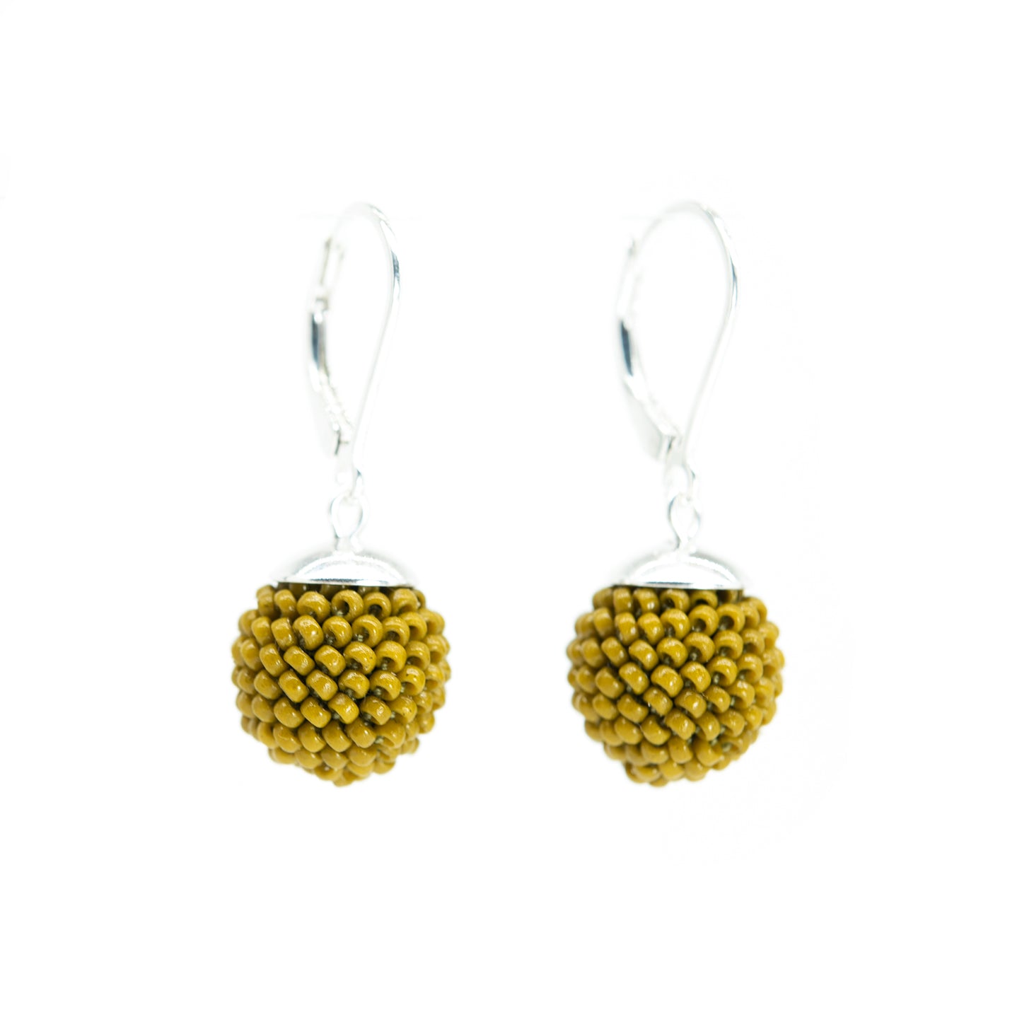 Small Crocheted Ball Earrings