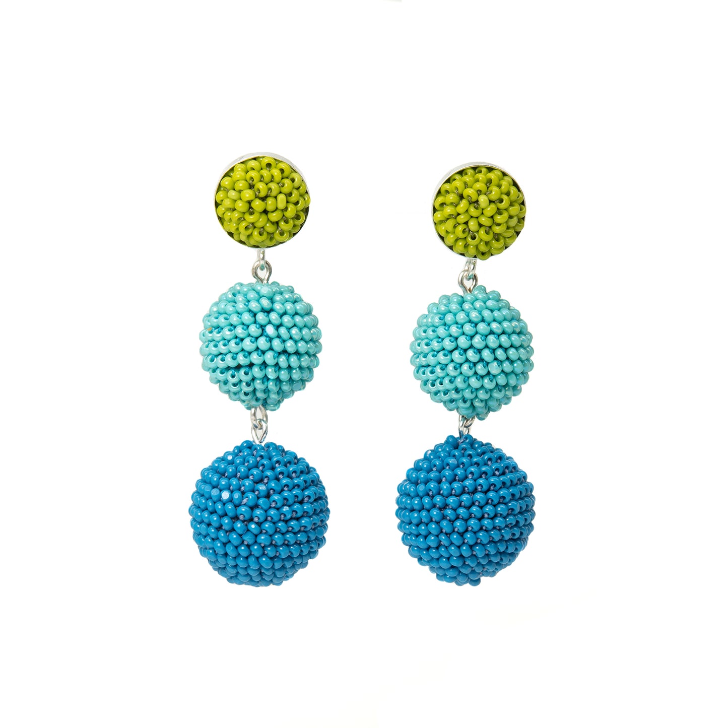 Triple Ball Earrings