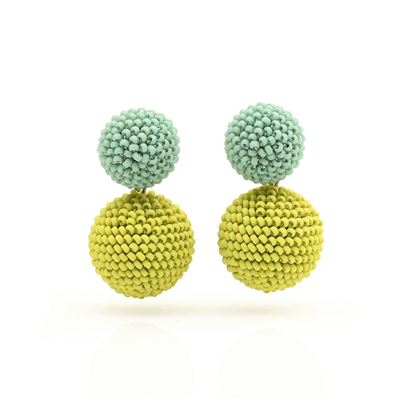 Large Dome and Ball Earrings