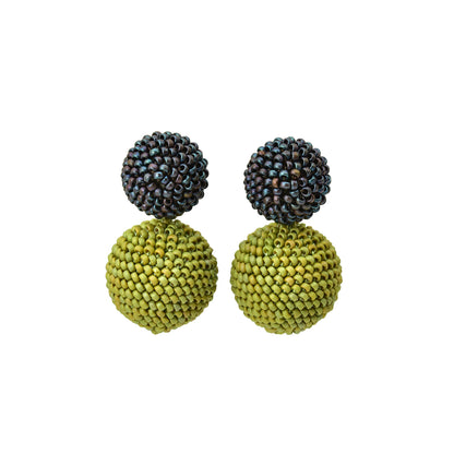 Large Dome and Ball Earrings